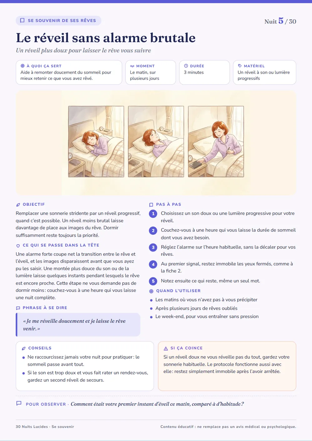 Fiche de la nuit 5